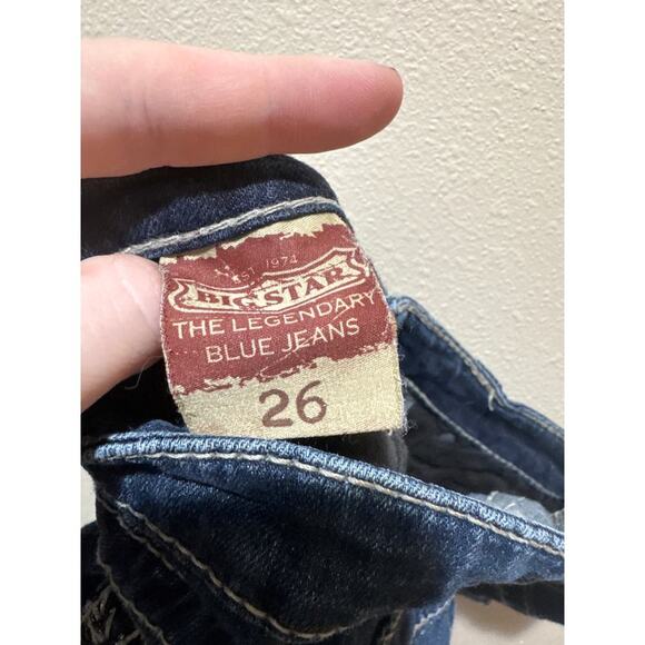 Big Star Maddie Dark Wash Jean Denim Capri size 26 - Picture 5 of 5